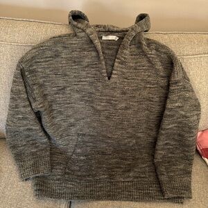 Vince. Heather green hooded sweater size L